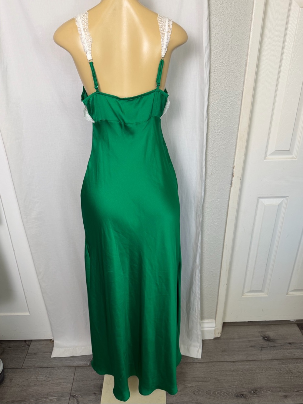 Free People Countryside Maxi Slip Dress green SMALL NWT - Picture 5 of 12